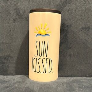 Rae Dunn Cream 'Sun Kissed' Travel Tumbler with Sun Graphic